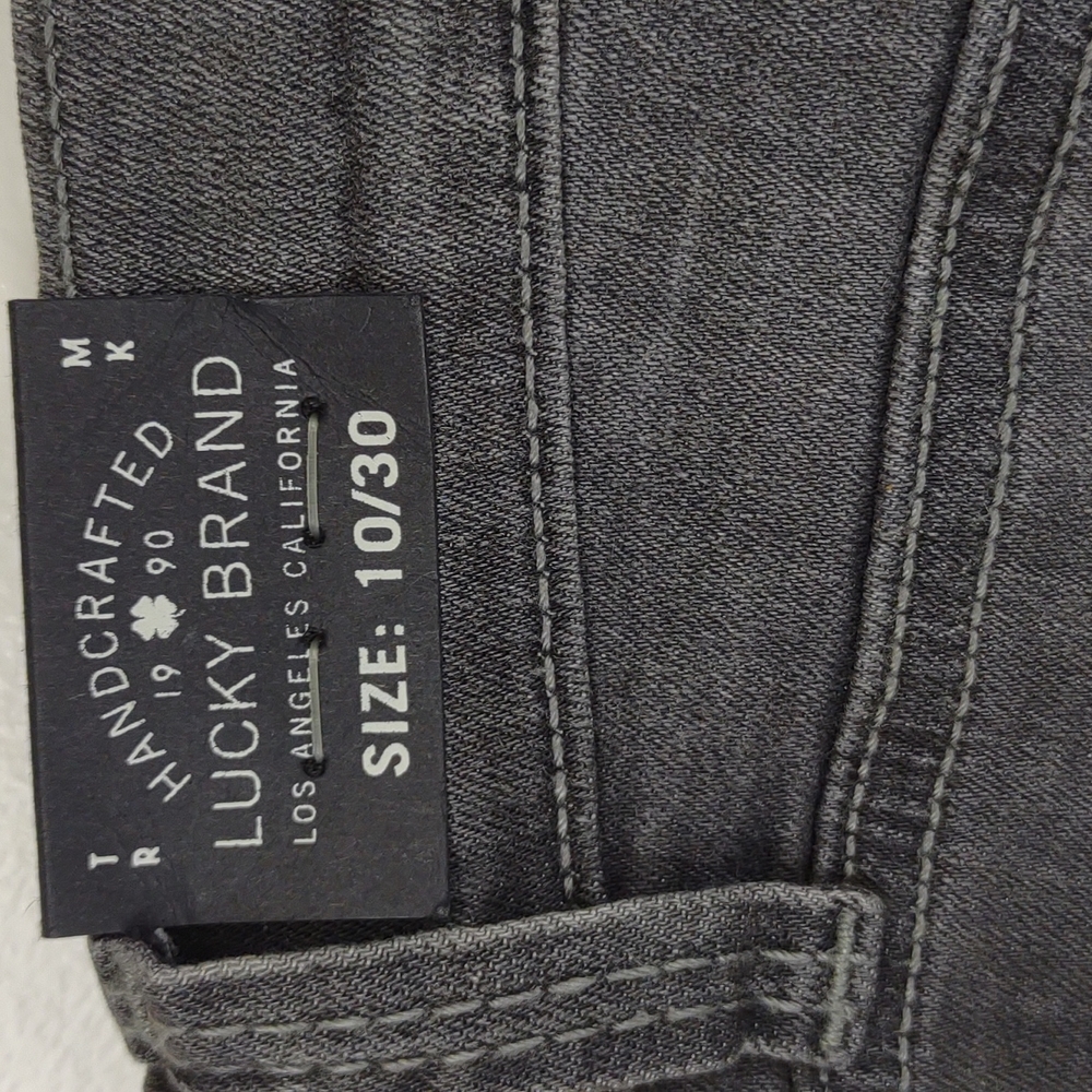 Lucky Brand Brooke Legging Jean Midrise Grey Distressed Super Stretch NWT - Picture 11 of 16